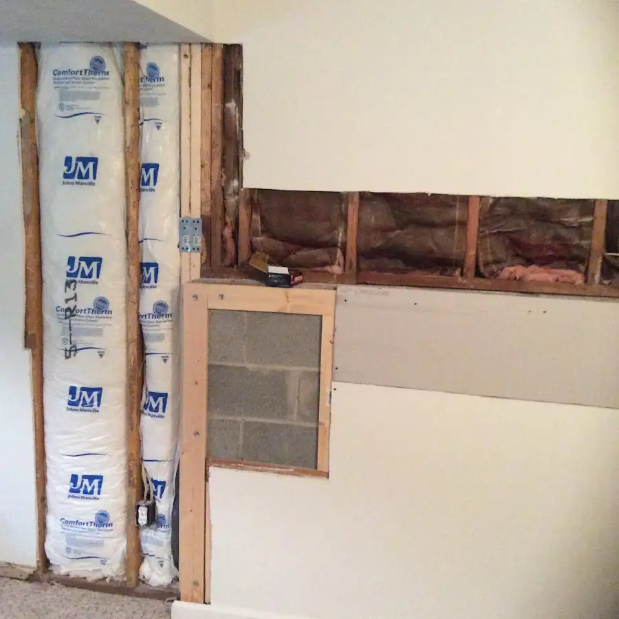 Wall insulation replacement during Odor Removal & Deodorization in Starkville